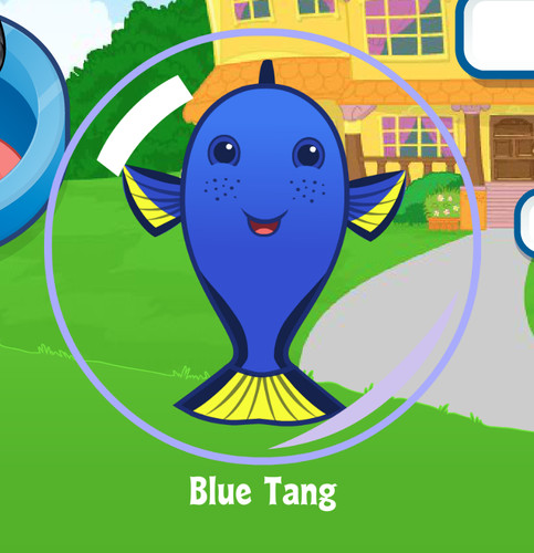 Webkinz blue tang virtual pet - webkinz,