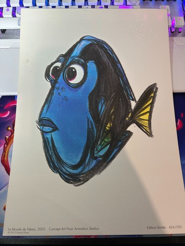 Dory finding nemo lithograph - nemo,